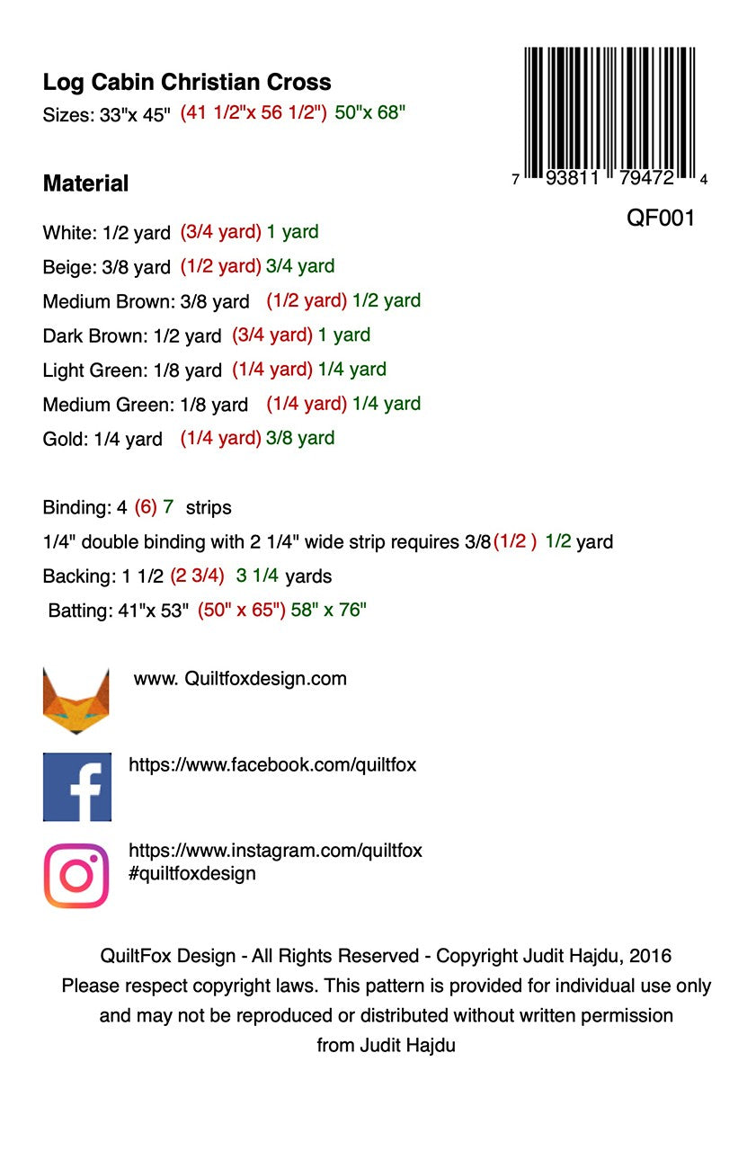 Log Cabin Christian Cross