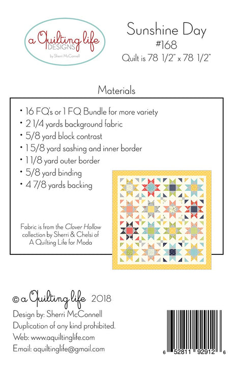 Sunshine Day Quilt Pattern