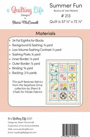 Summer Fun Block of the Month Quilt Pattern