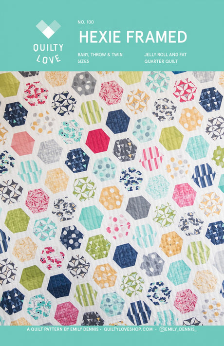 Hexie Framed Quilt Pattern