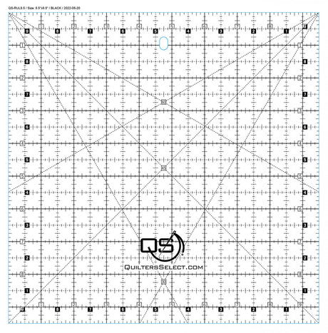 Quilter's Select Quilting Ruler 9-1/2in x 9-1/2in by Quilter's Select