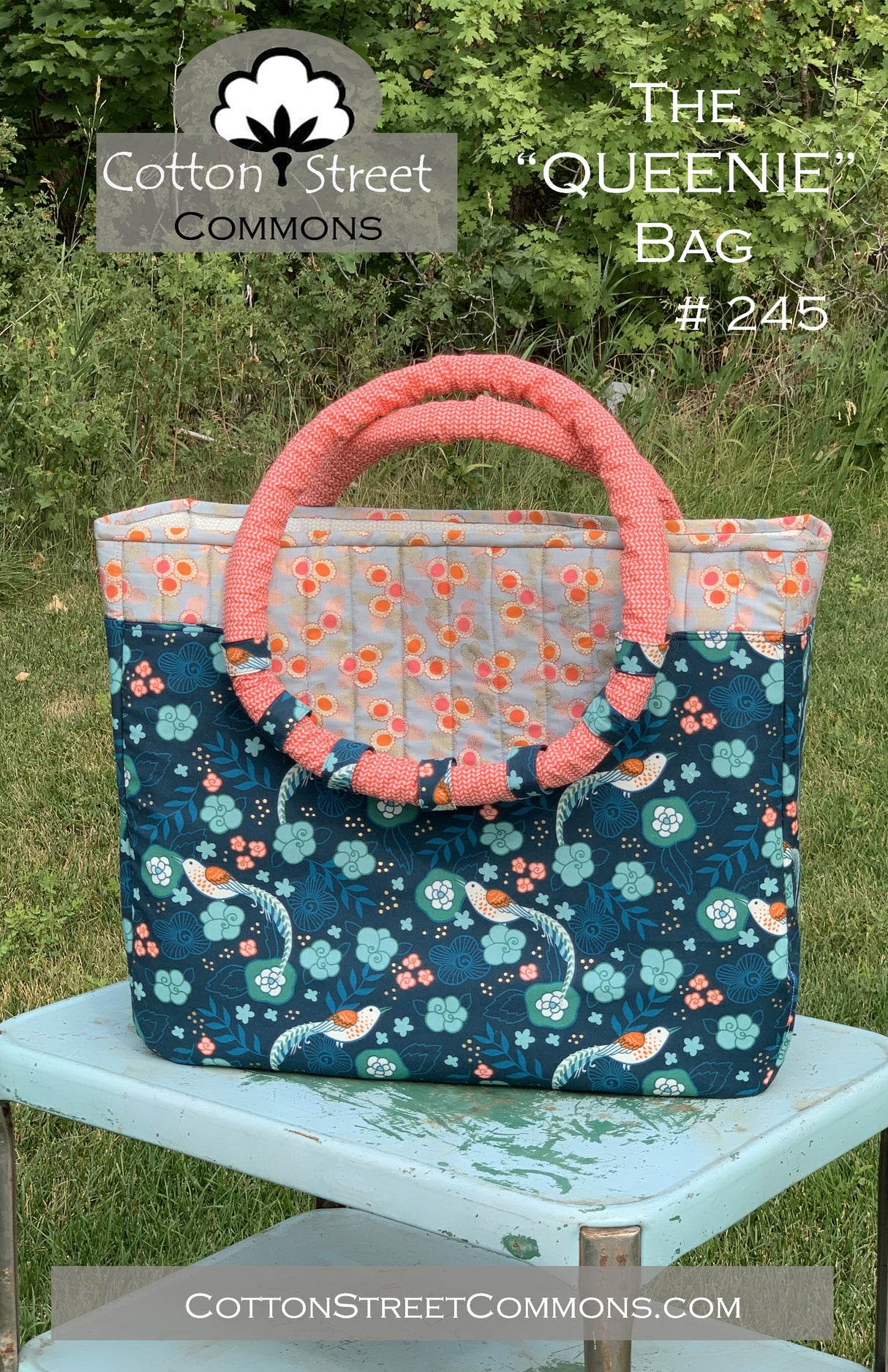 The Queenie Bag Downloadable Pattern by Cotton Street Commons