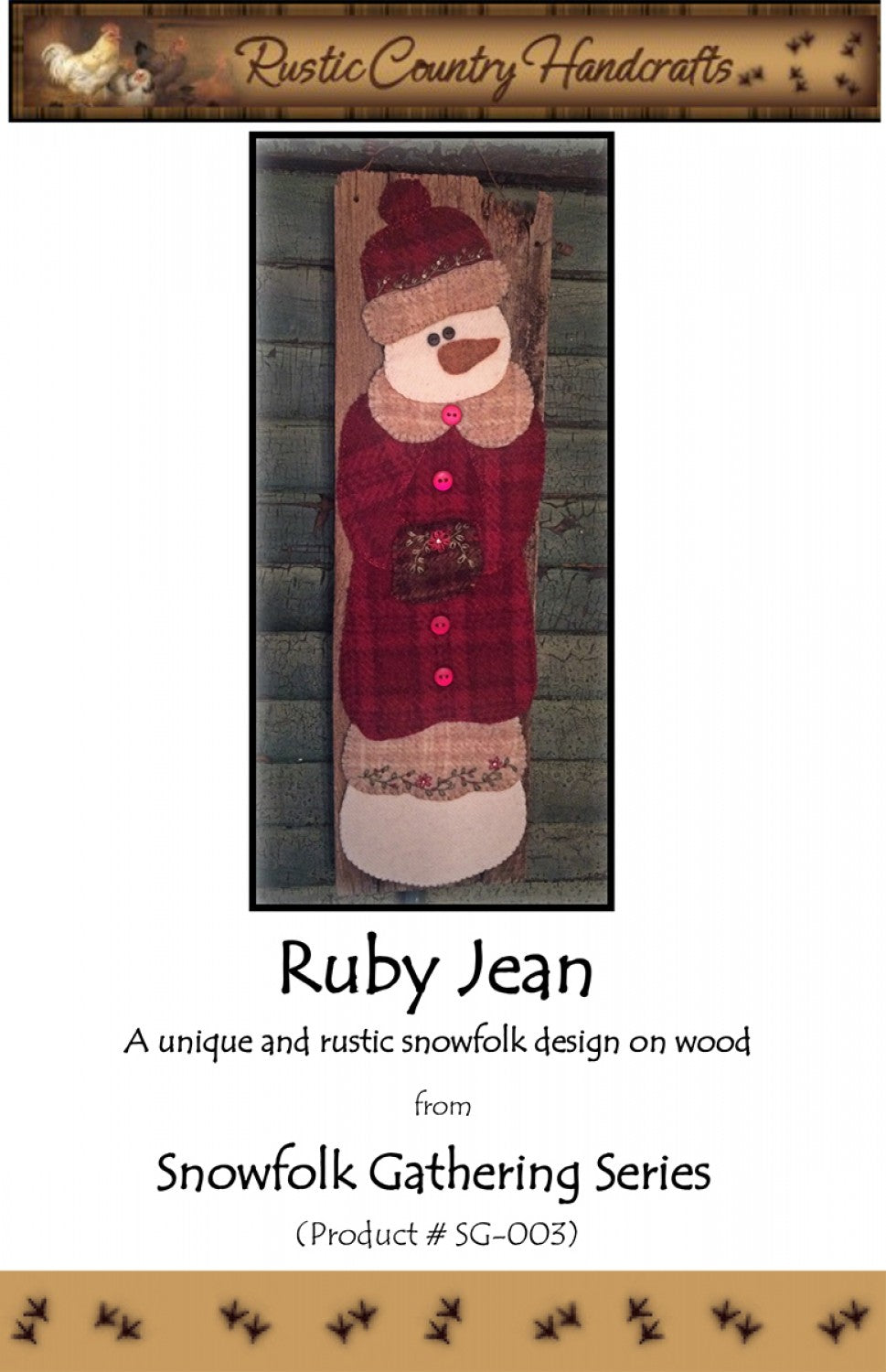 Ruby Jean Wool Applique
