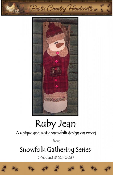 Ruby Jean Wool Applique