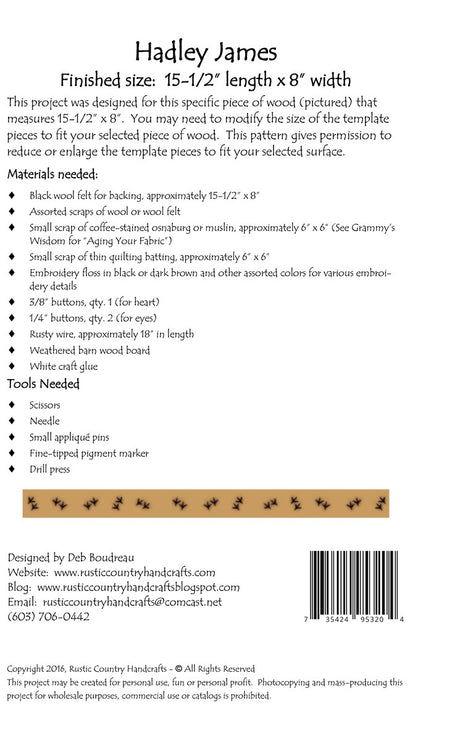 Hadley James Wool Applique