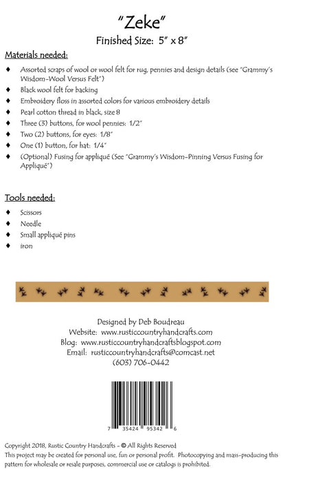 Zeke Wool Applique