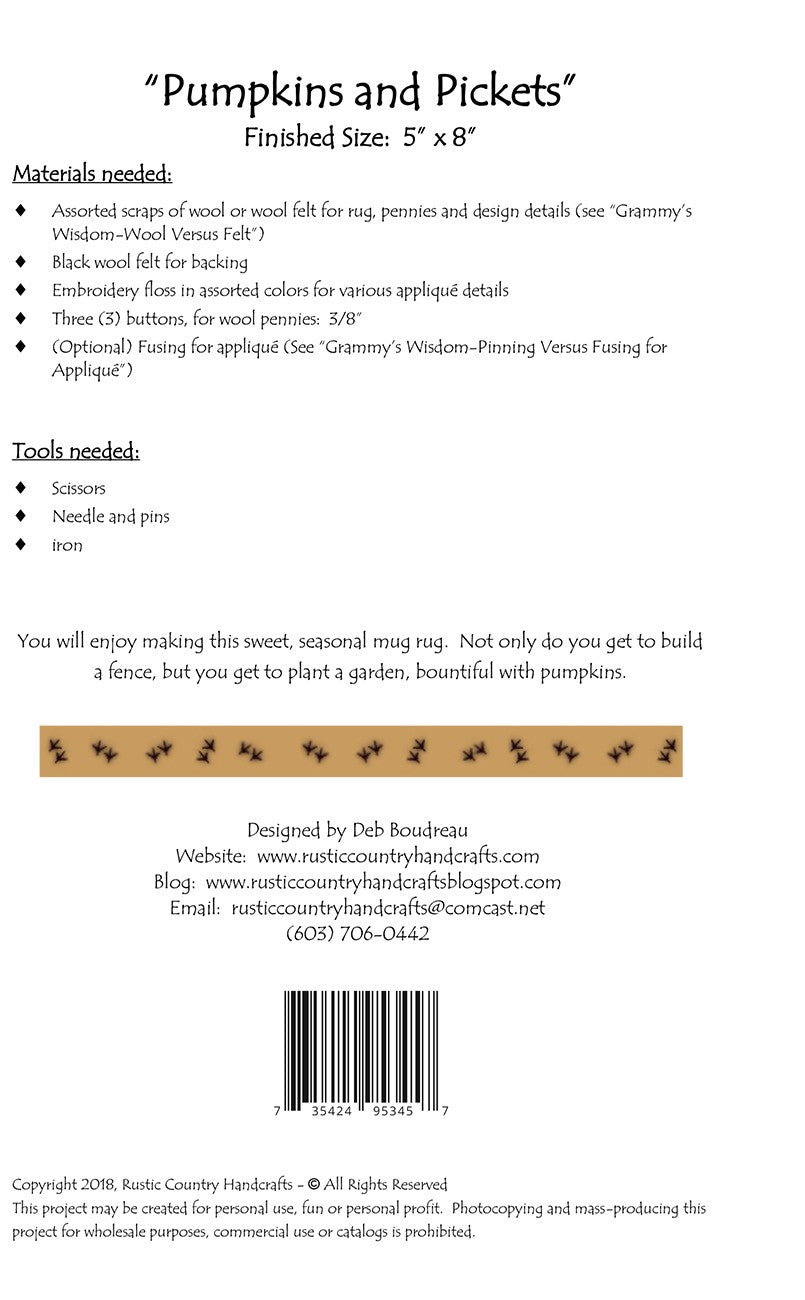 Pumpkins and Pickets