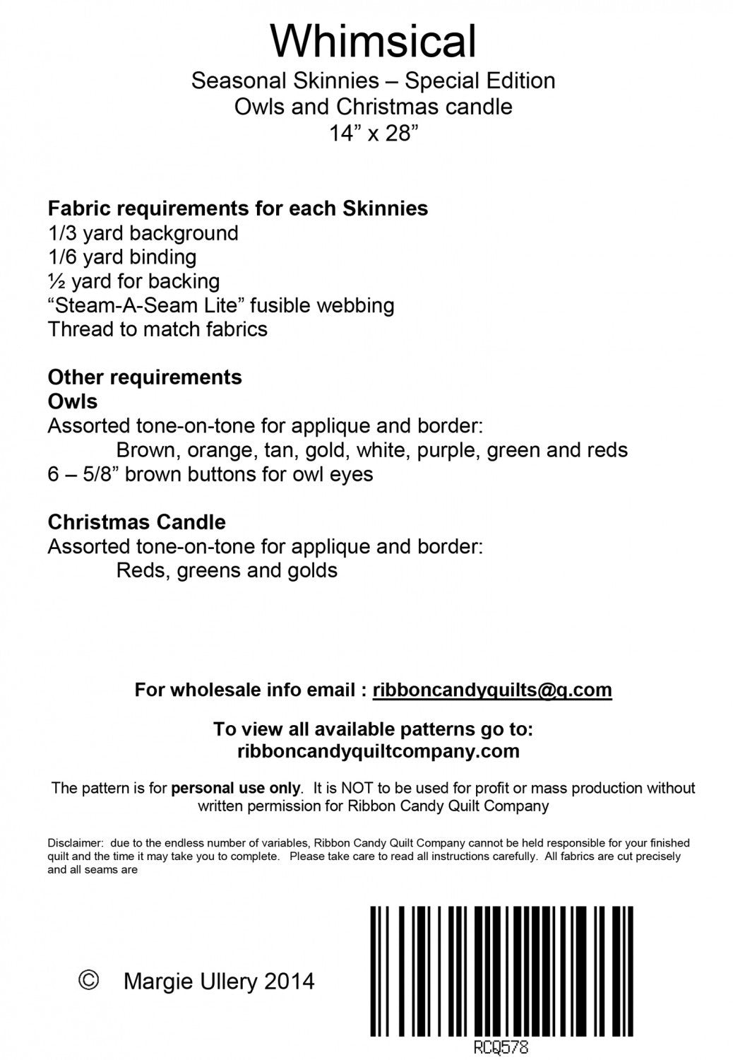 Seasonal Skinnes Whimsical - Special Edition