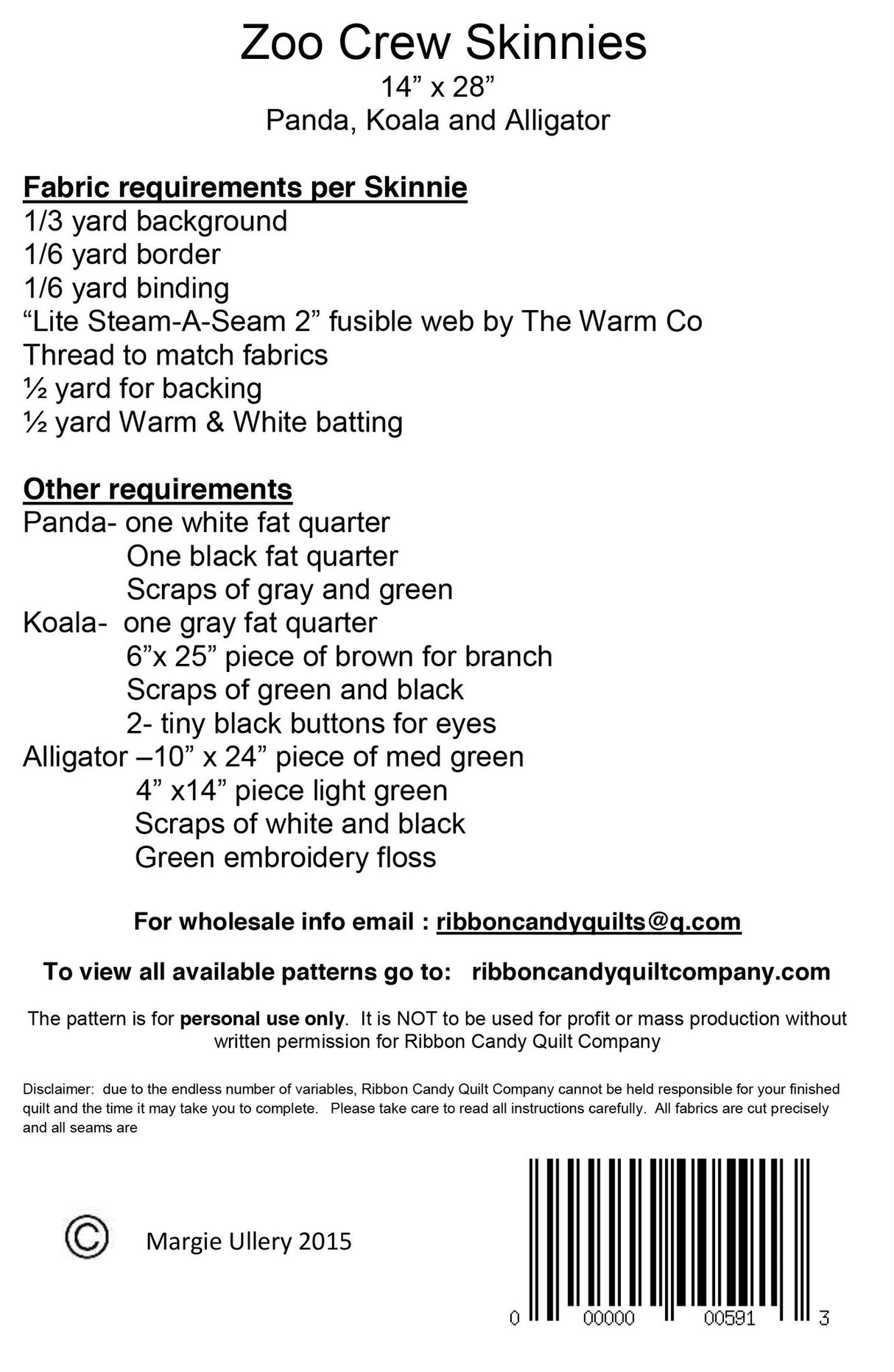 Zoo Crew Seasonal Skinnies