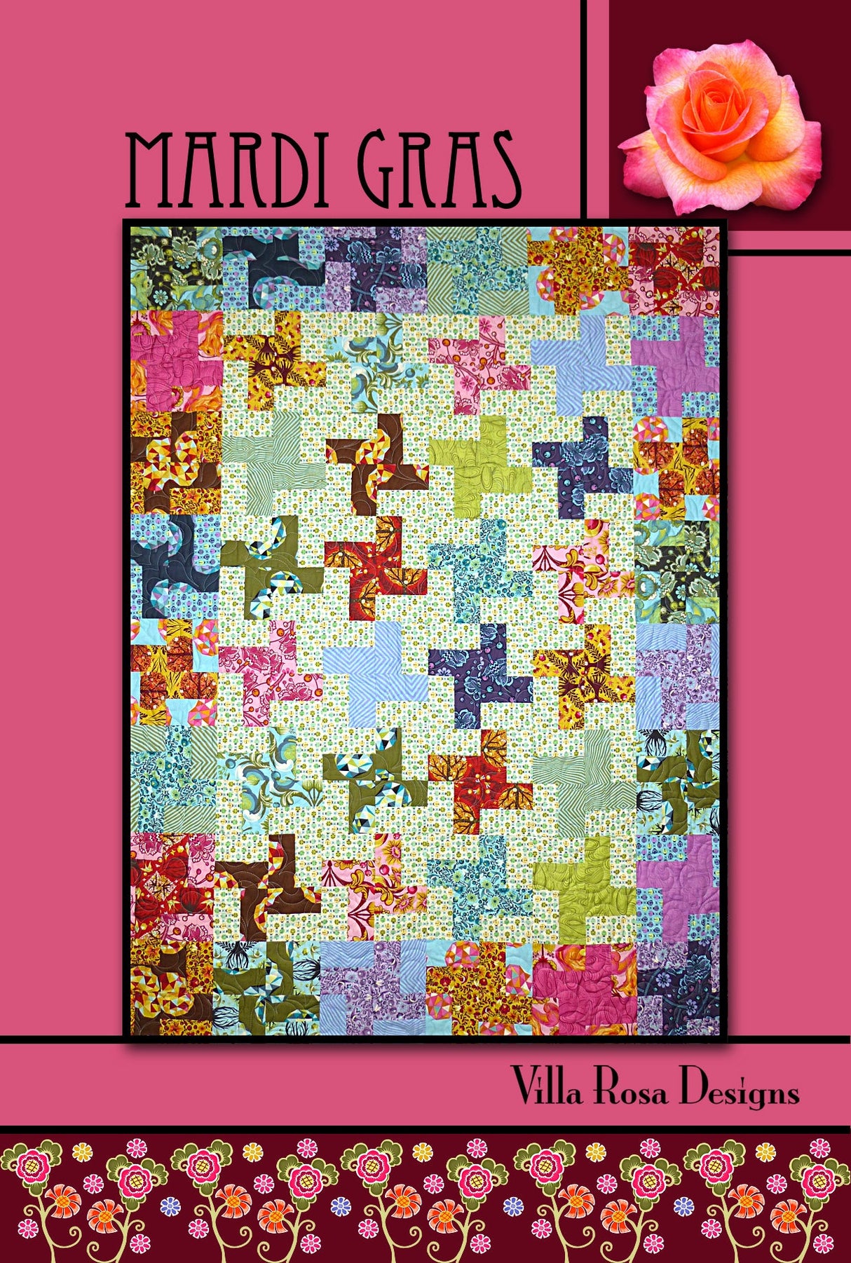 Mardi Gras Downloadable Pattern by Villa Rosa Designs