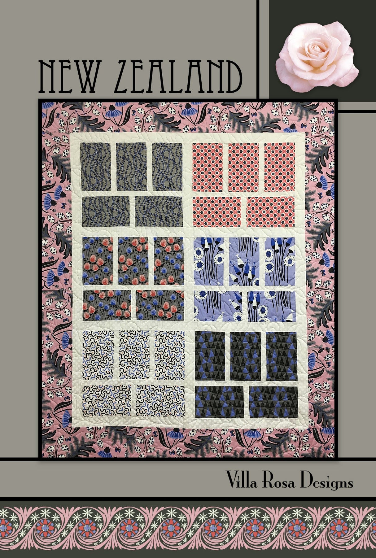 New Zealand Downloadable Pattern by Villa Rosa Designs