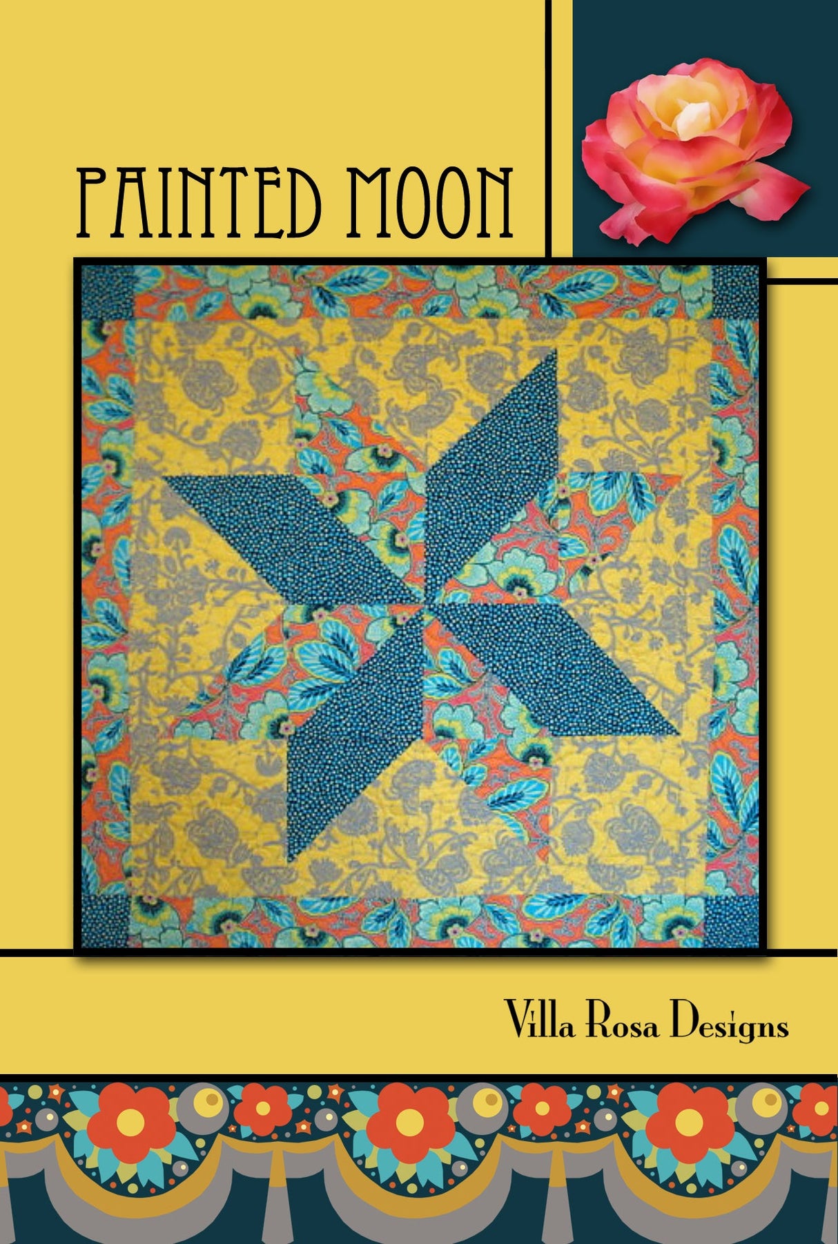 Painted Moon Downloadable Pattern by Villa Rosa Designs