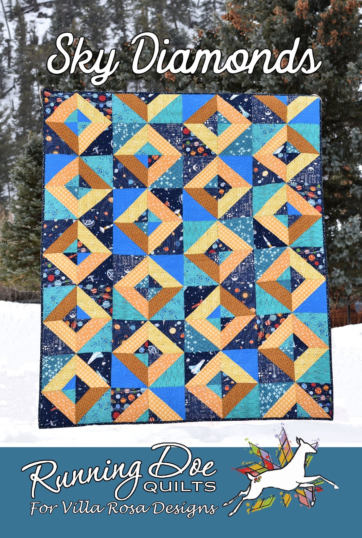 Sky Diamonds Downloadable Pattern by Villa Rosa Designs