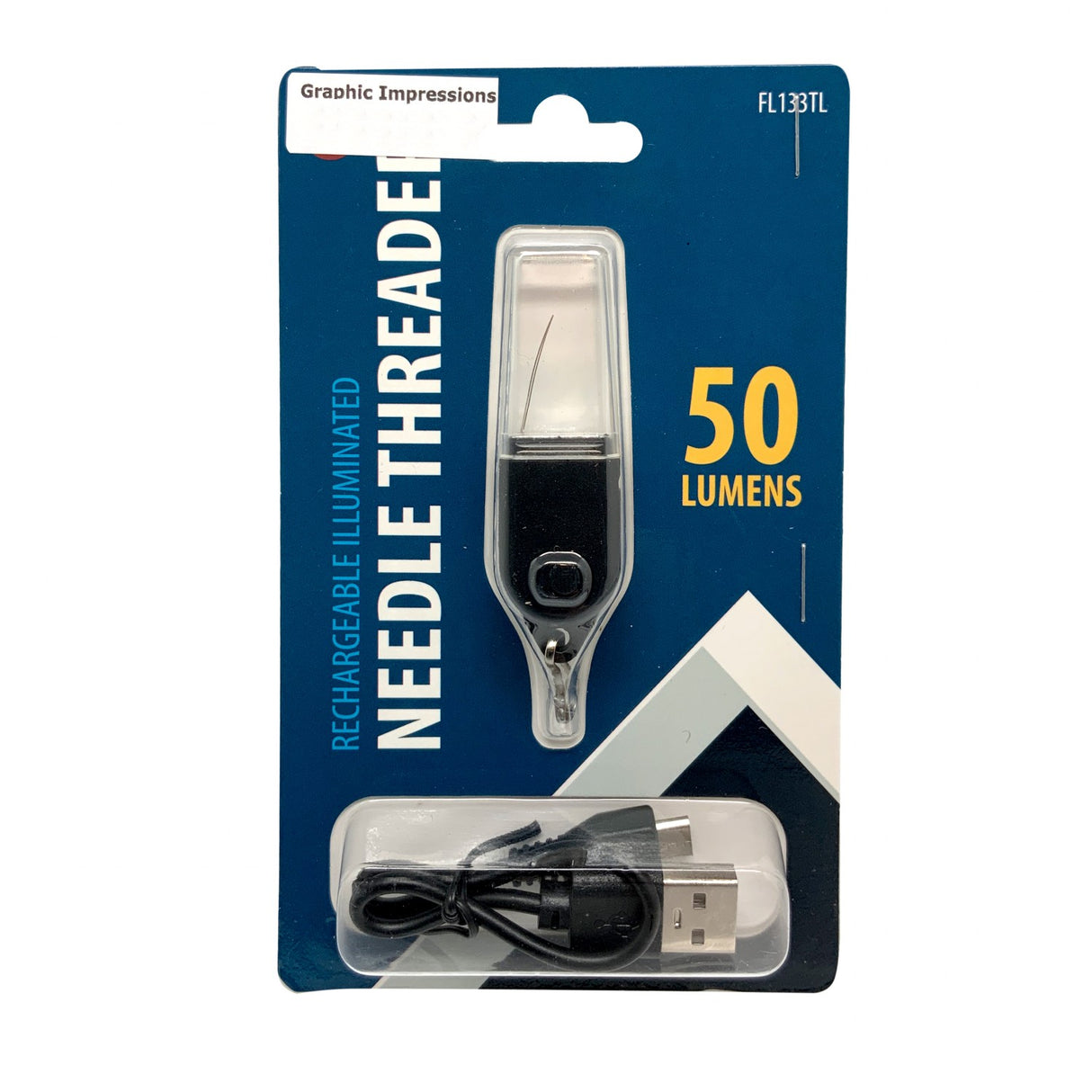 Rechargeable illuminated needle threader