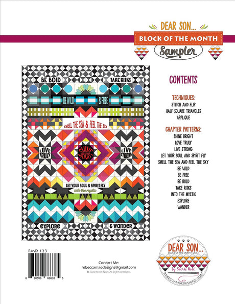 Dear Son Block of the Month Quilt Pattern