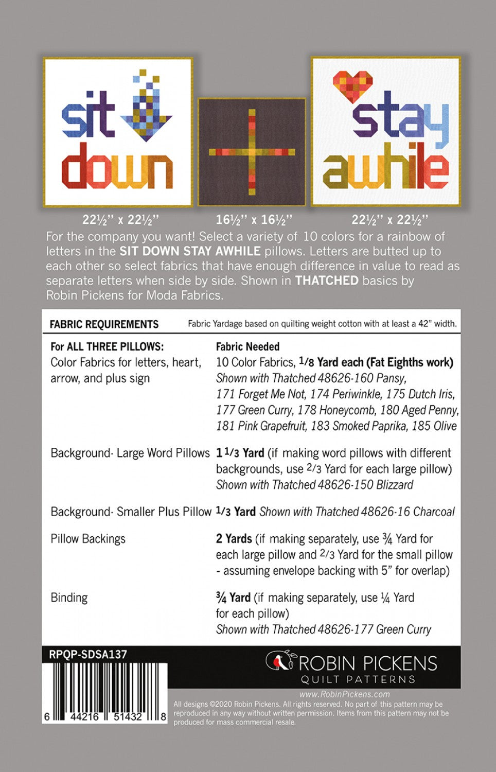 Sit Down Stay Awhile Pillow Covers