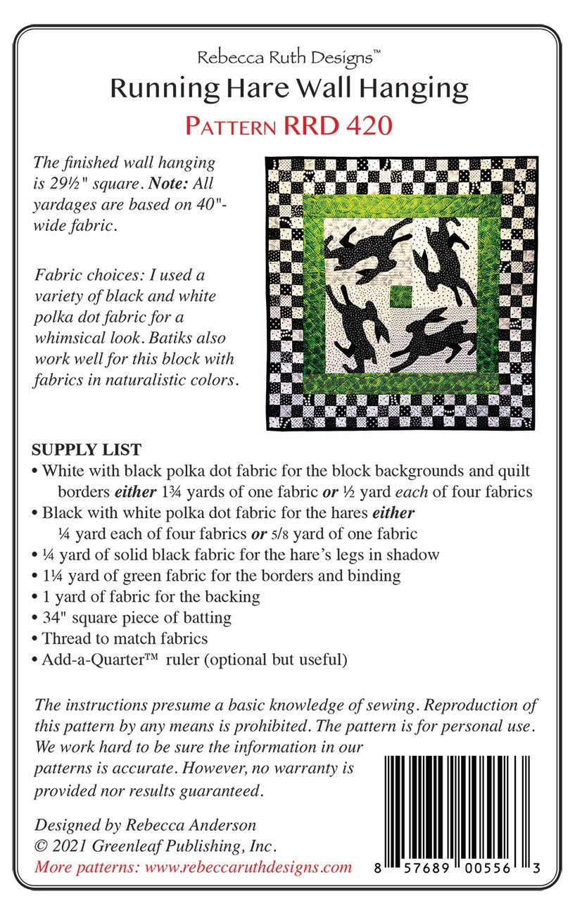 Running Hare Wall Hanging