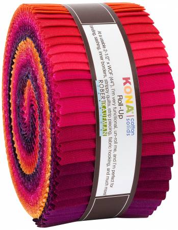 2-1/2in Strips Kona Cotton Birds of Paradise Palette, 40pcs/bundle