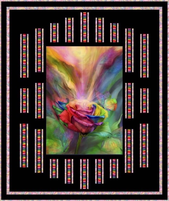 Rainbow Reflection Downloadable Pattern