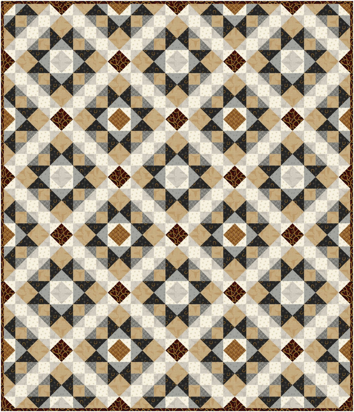 Ranch Hand Stars Downloadable Pattern by Needle In A Hayes Stack