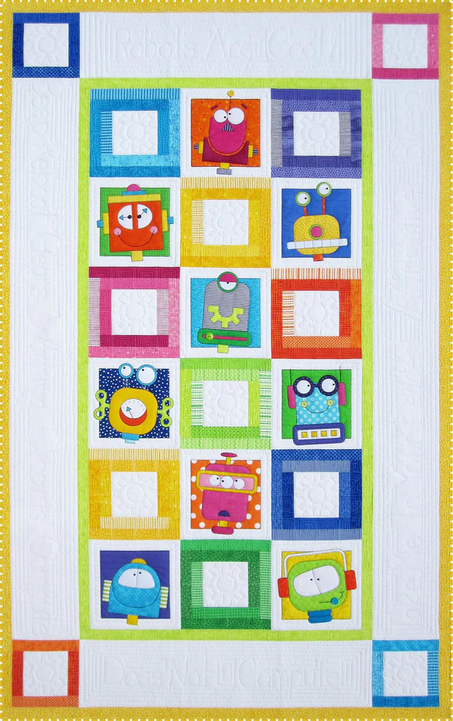 Robots Quilt Pattern by Amy Bradley Designs