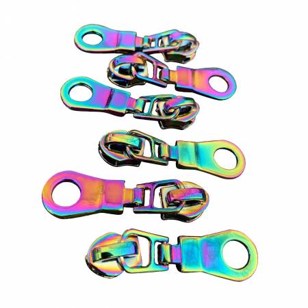 Rainbow Iridescent Zipper Pulls