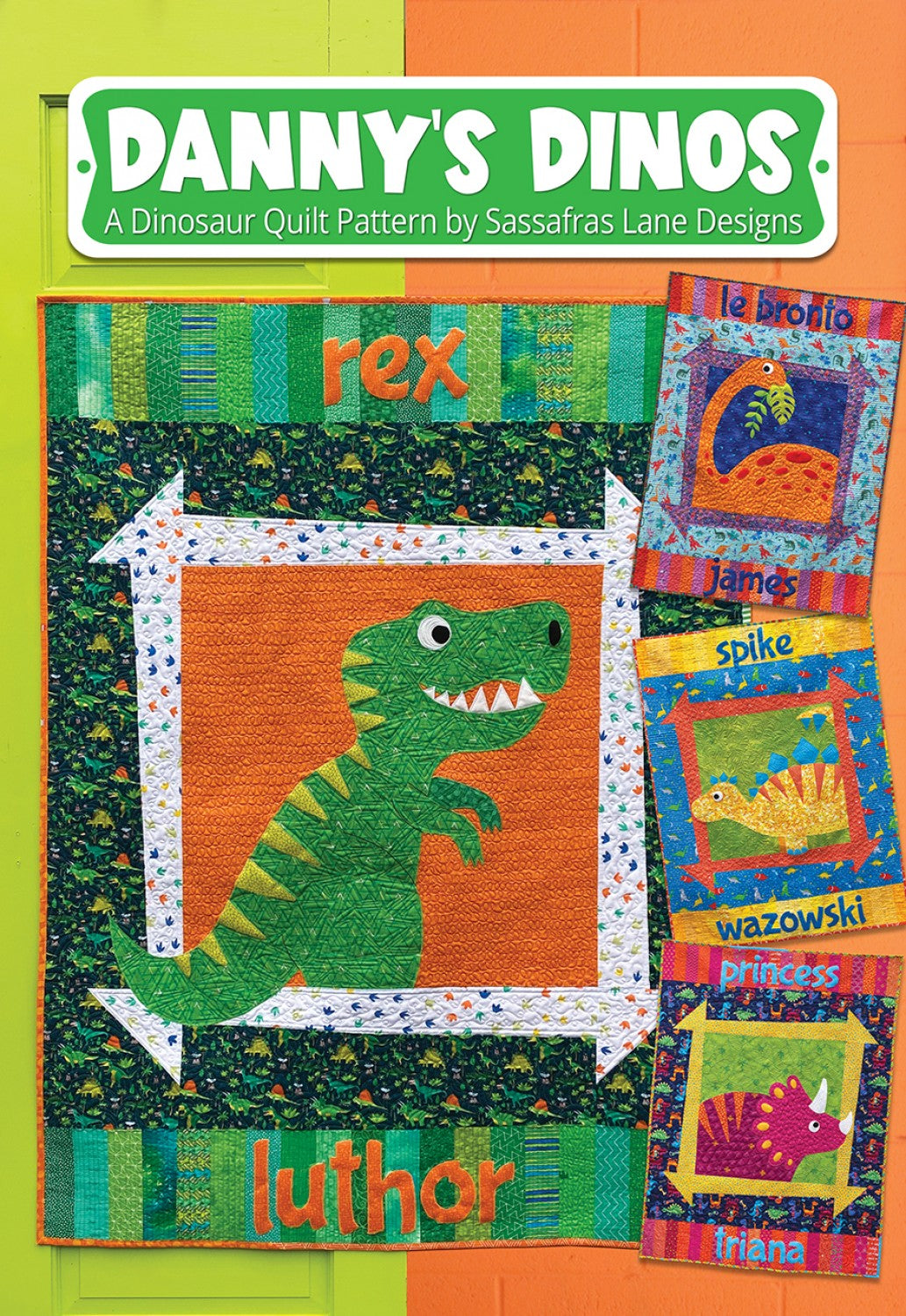 Danny's Dinos Quilt Pattern by Sassafras Lane Designs