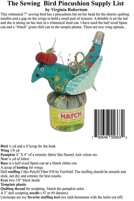 Sewing Bird Pincushion