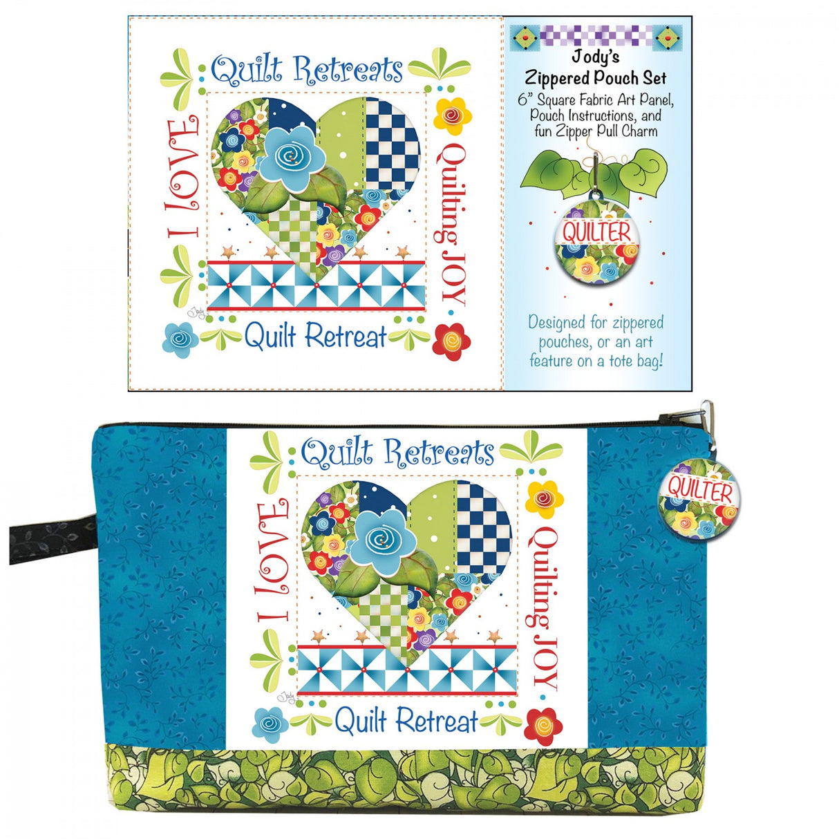 Zipper Pouch Set Love Quilting by Zipper Pouch Set Love Quilting by Jody Houghton Designs
