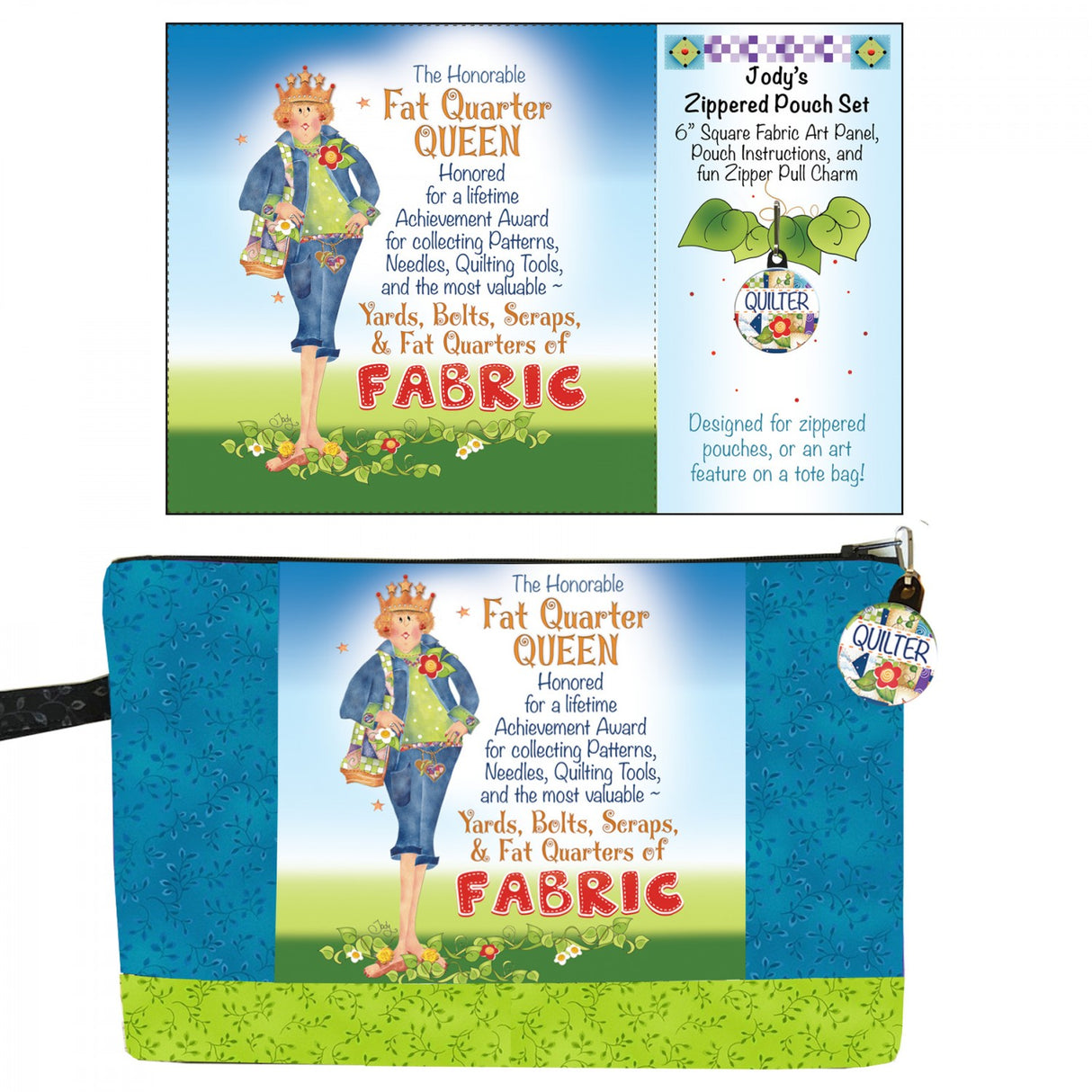 Zipper Pouch Set Fat Quarter Queen