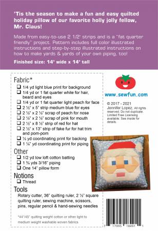 Mr. Claus PIllow Pattern