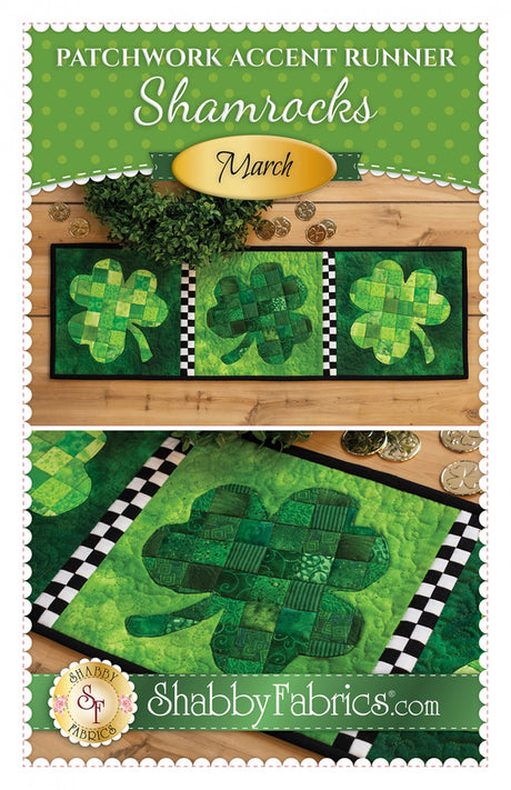 Patchwork Accent Runner Shamrocks March