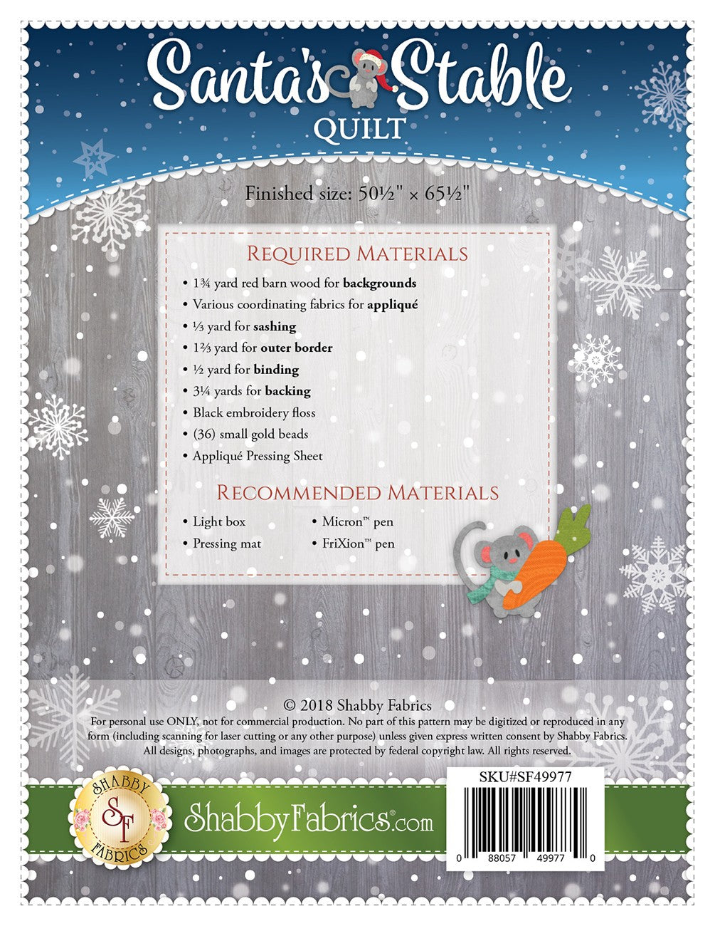 Santa's Stable Quilt