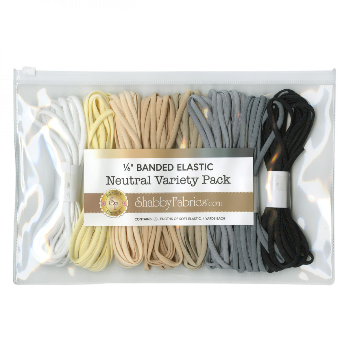 Elastic Variety Pack 8pk - Neutral Set