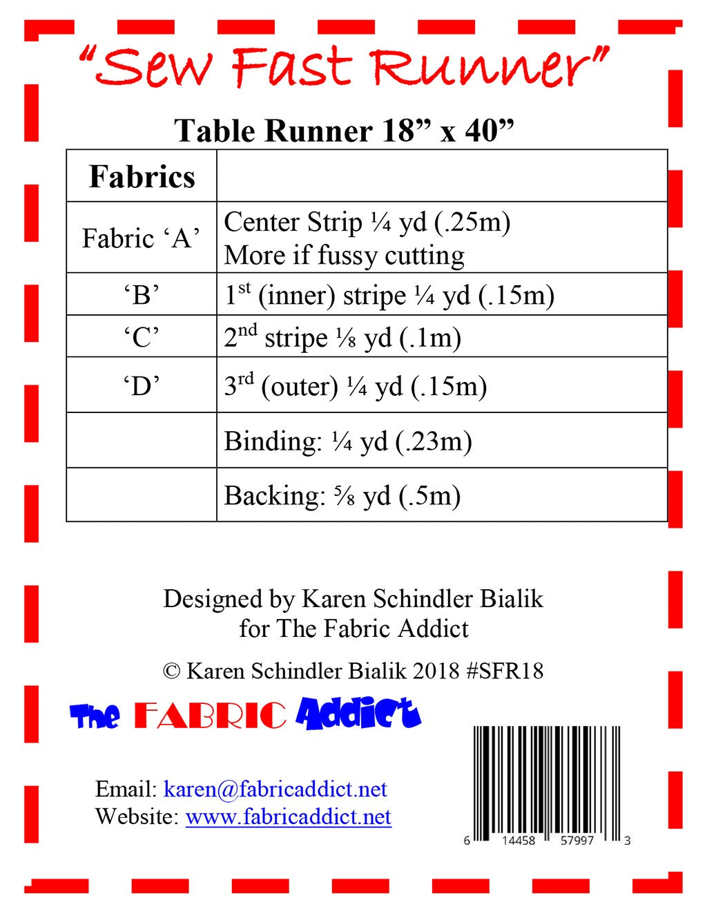 Sew Fast Runner