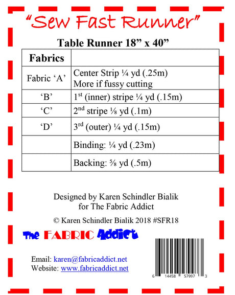 Sew Fast Runner