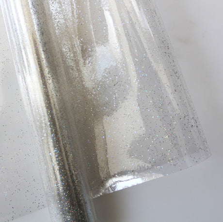 Vinyl Transparent 12 G Clear Glitter