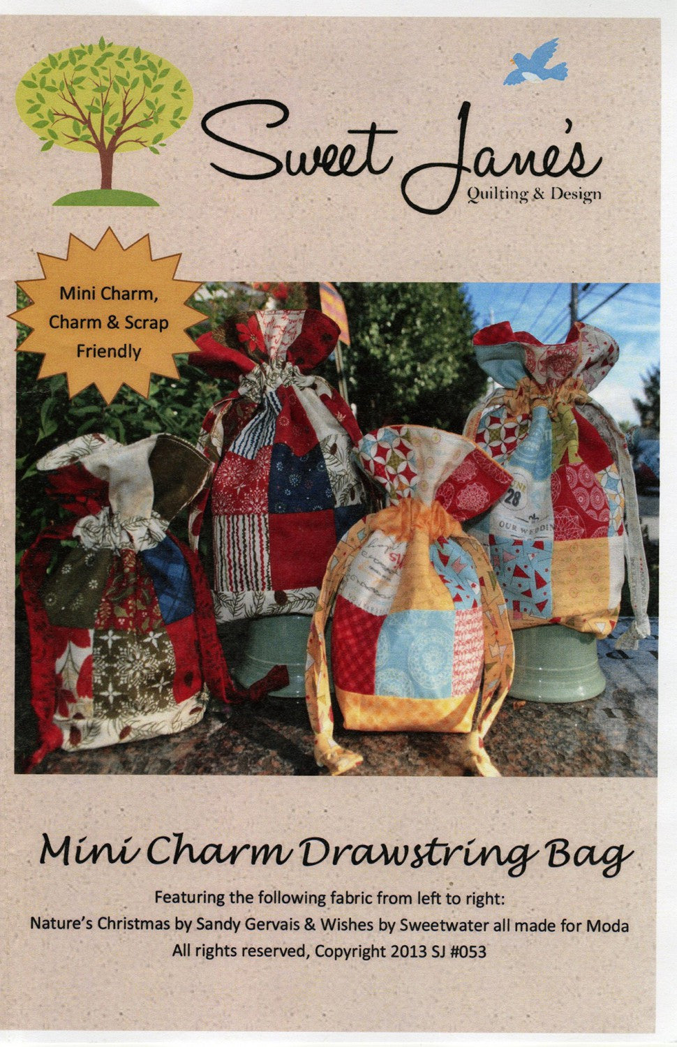 Mini Charm Drawstring Bag