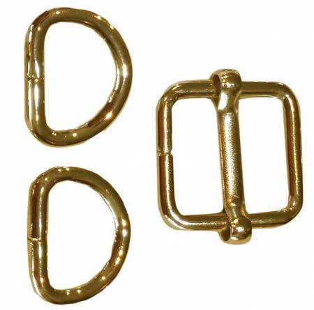 5/8in Slide Buckle with 2 D-Rings