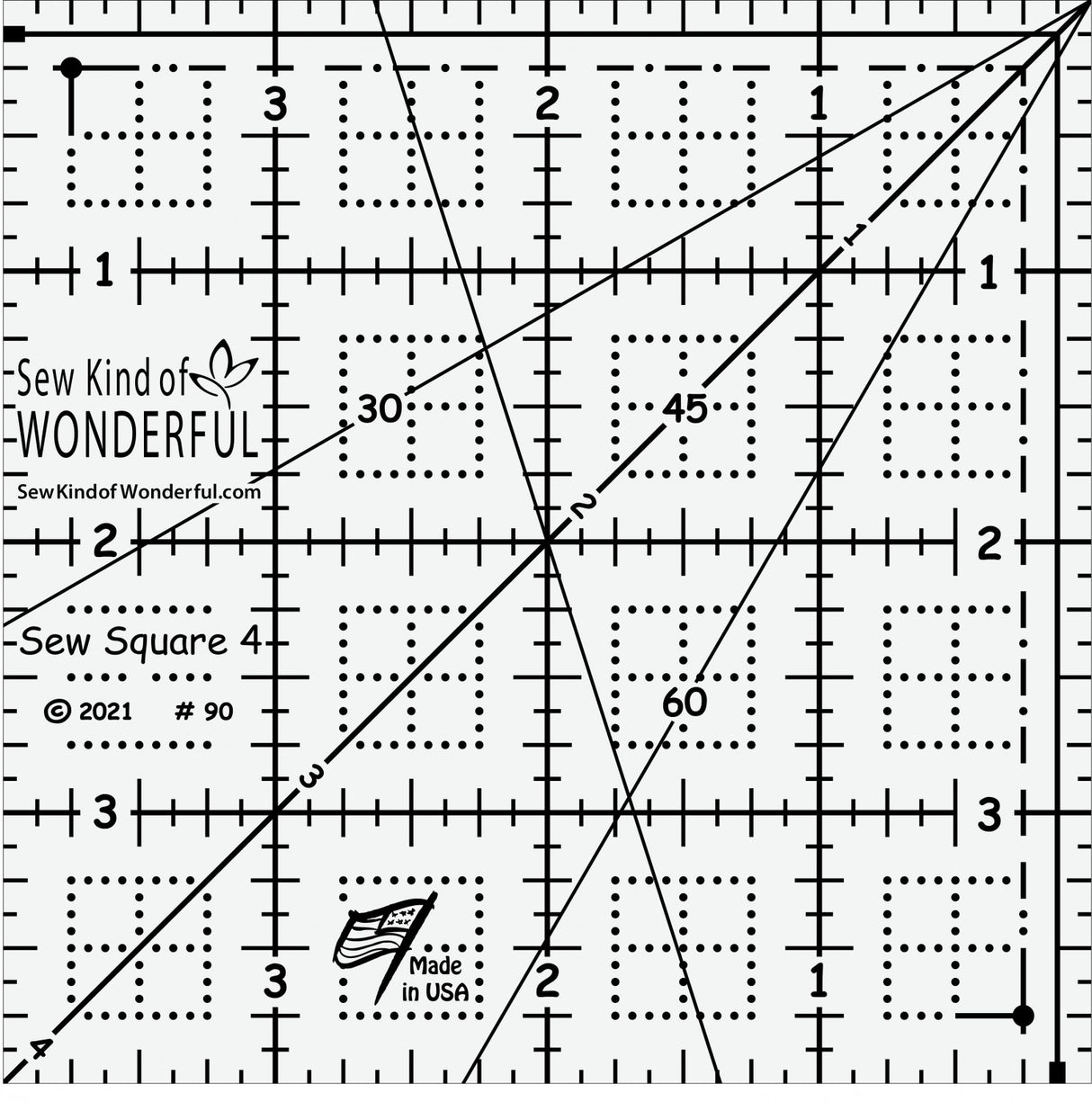Sew Square 4 Ruler by Sew Kind of Wonderful