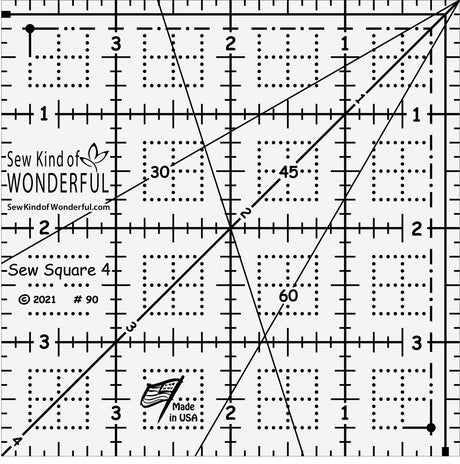 Sew Square 4 Ruler by Sew Kind of Wonderful
