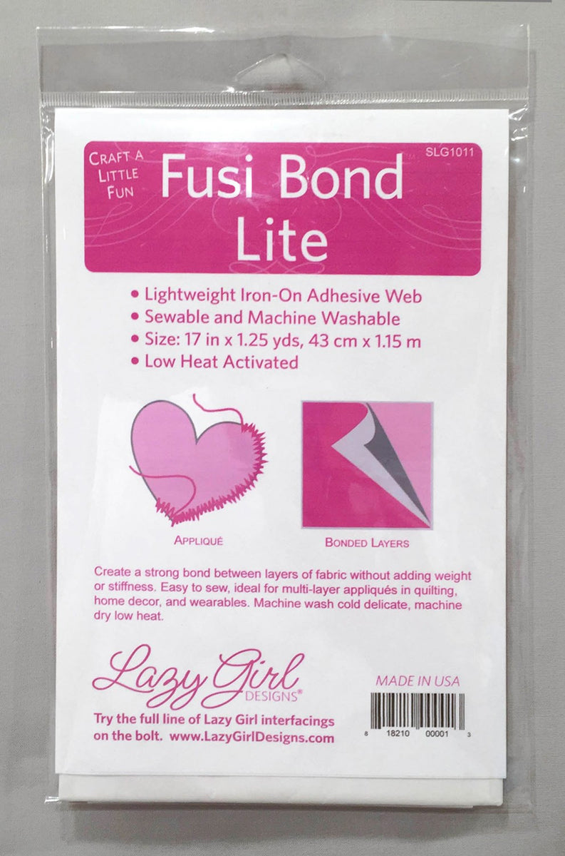 Lazy Girl Fusi-Bond Lite Fusible Adhesive Web Interfacing Quilters Pattern