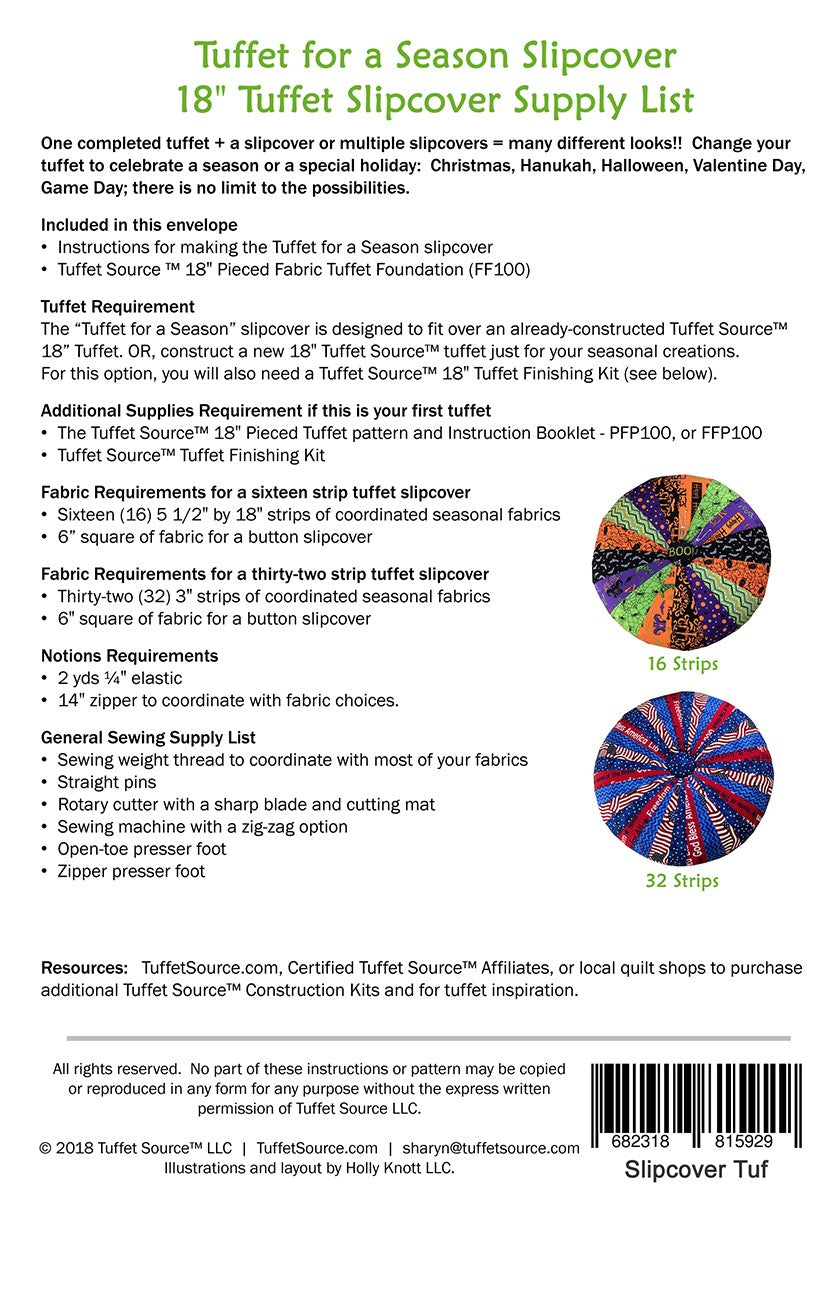 Tuffet For A Season Slipcover