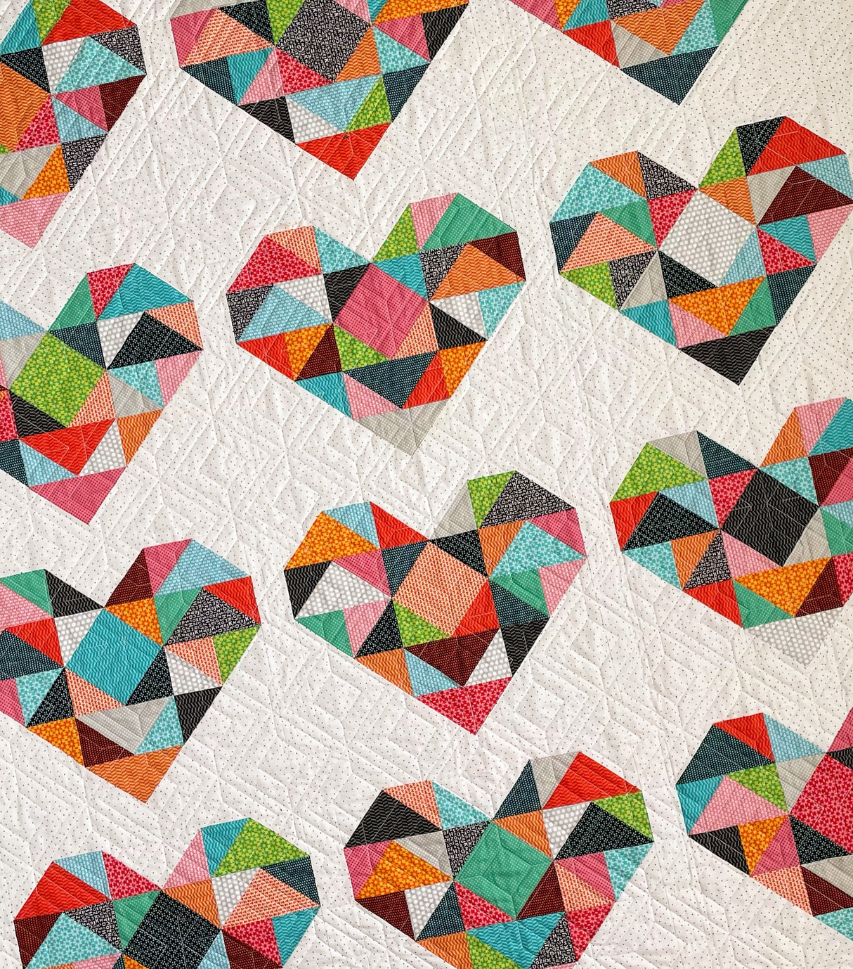 Heart Bits Quilt Pattern by Sew Mariana
