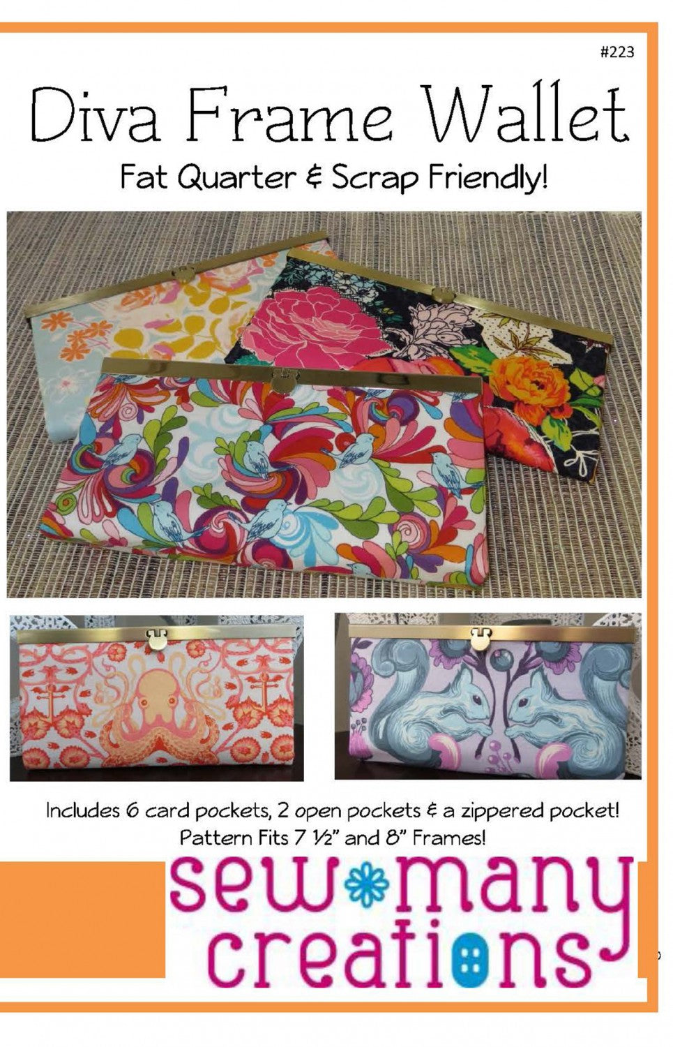 Diva Frame Wallet Pattern