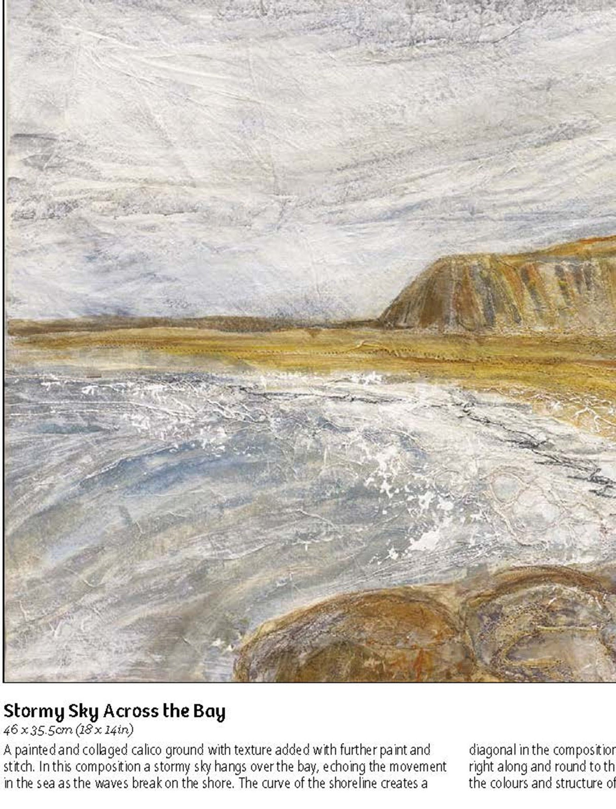 Stitched Textiles Seascapes