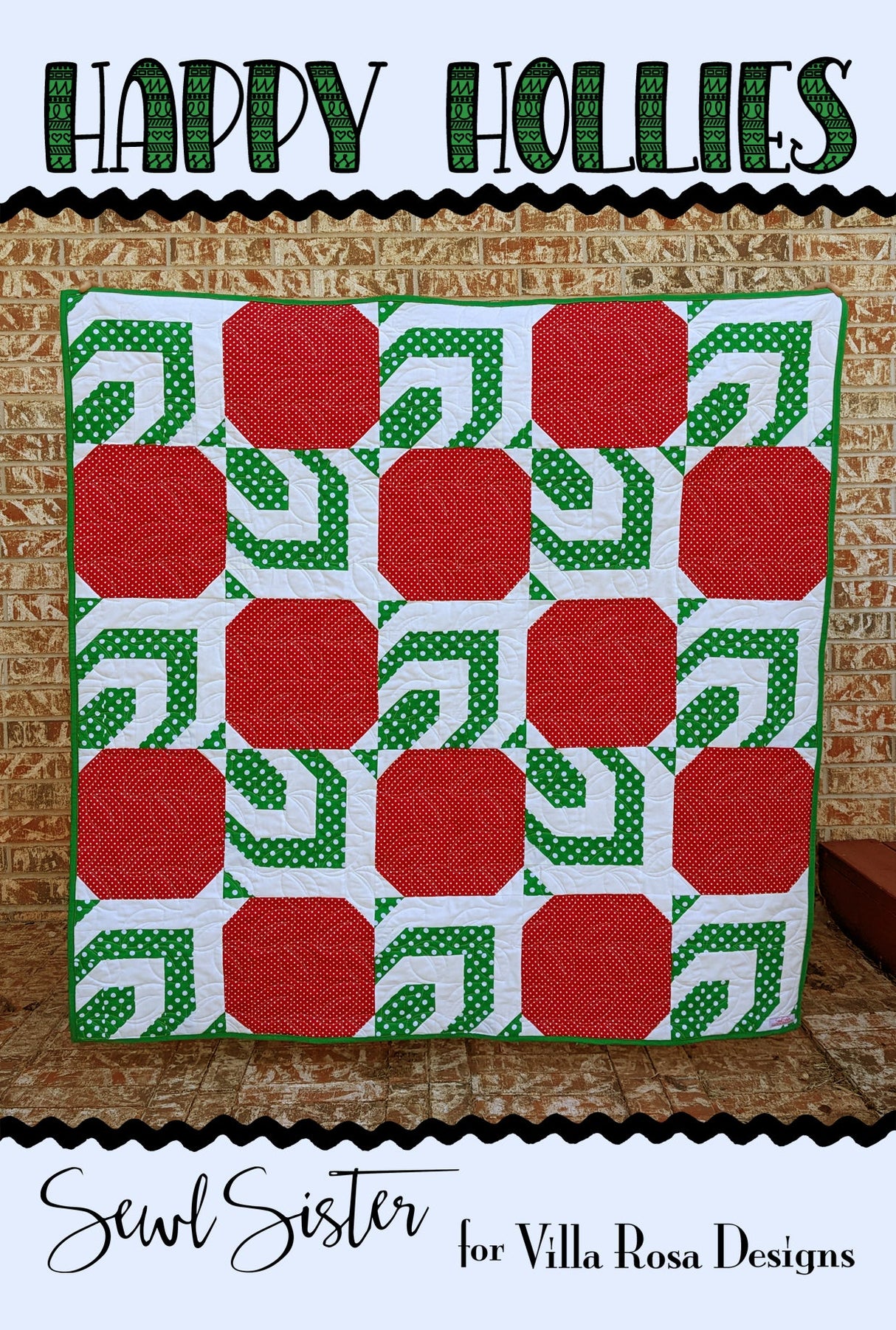 Happy Hollies Downloadable Pattern by Villa Rosa Designs