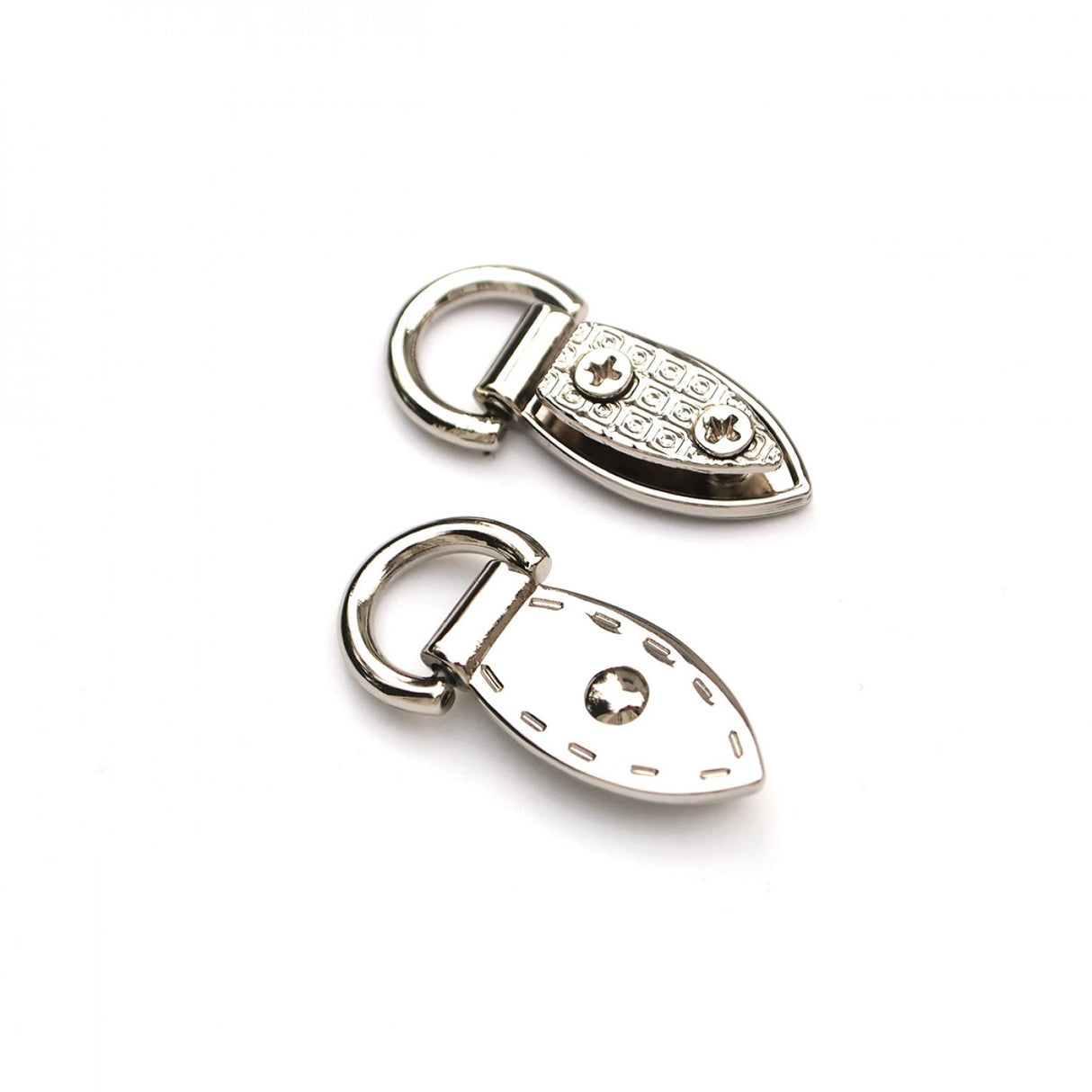 Decorative Mini Strap Connectors Silver 2ct