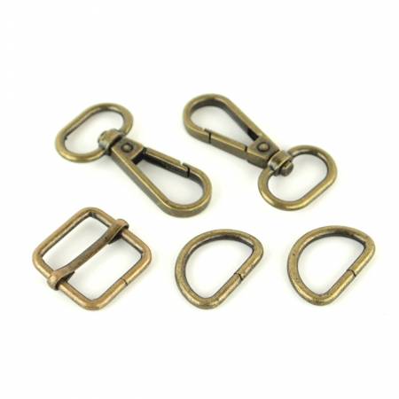 Basic Hardware Set Level 3 3/4in Antique Brass