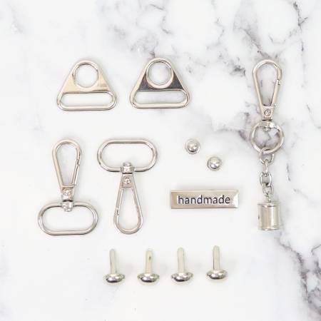 Sampler Box Bundle Of Hardware Set Nickel by Sallie Tomato
